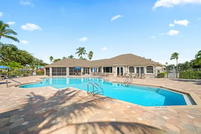 Large pool at the club